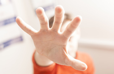 Naklejka premium hand
