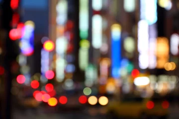 Foto op Canvas Grote stadslichten - Tokyo blur © Tupungato
