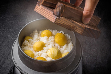 栗ご飯弁当　Chestnut rice lunch box