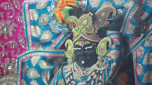 Ancient temple in the city of Vrindavan India Muslim Hindu architecture