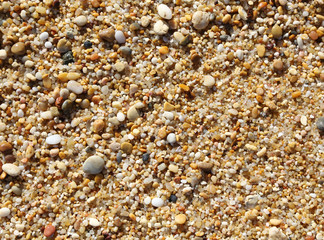 Pebble stones on the beach