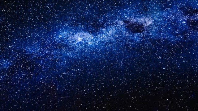 Milky Way in Antarctica on Vernadsky Station. Slow motion 4K footage