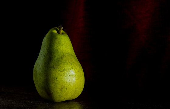 Pear Isolated on a black background
