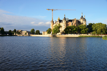 Obraz premium Historic Castle of Schwerin, Mecklenburg-Vorpommern, Germany