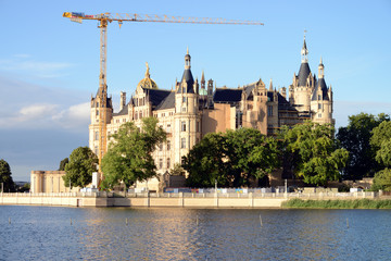 Obraz premium Historic Castle of Schwerin, Mecklenburg-Vorpommern, Germany