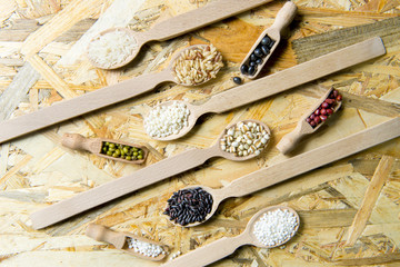 Various spices presented