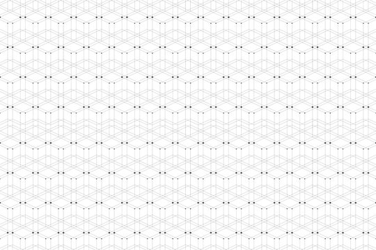 Geometric pattern with connected line and dots. Graphic background connectivity. Modern stylish polygonal backdrop for your design. Vector illustration.