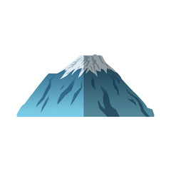 Mountain icon. China cultura asia chinese theme. Isolated design. Vector illustration