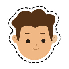 Man cartoon icon. Male avatar person people and human theme. Isolated design. Vector illustration
