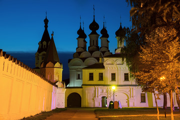 Naklejka premium monastery in evening