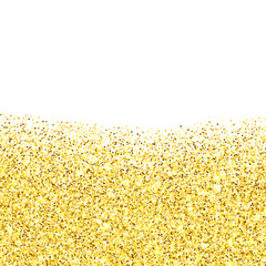 Gold glitter textured border