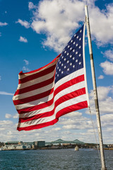 Flag of the United States of America in Boston