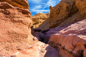 Fototapeta na wymiar The Red Canyon geological attraction in Israel