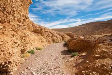 Tourist path at Red Canyon, Israel