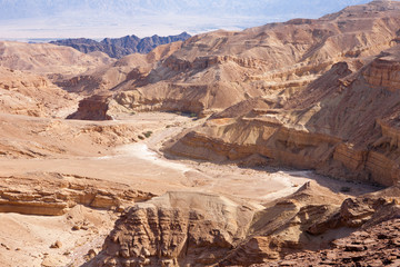 The Eilat monuntains, Negev Desert landscape, Israel
