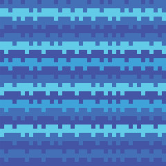 Abstract texture railways striped pixel seamless background blue