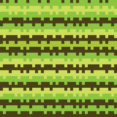 Abstract texture railways striped pixel seamless background gree