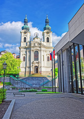 Saint Mary Magdalene Church and Promenade of Karlovy Vary