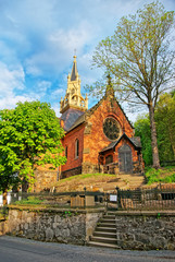 St Luke Church on Castle Hill in Karlovy Vary