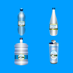 Mineral water illustration