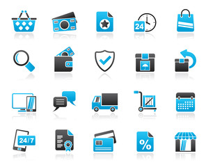  E-commerce and shop icons - vector icon set