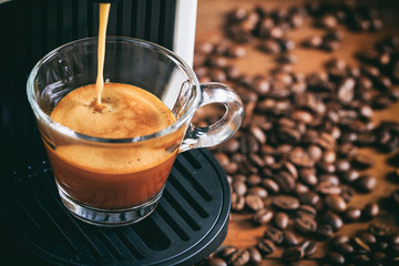 Espresso coffee and machine