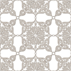 Vintage baroque ornament. Retro pattern antique style. Luxury old fashioned damask. Royal Victorian texture for wallpapers, textile, wrapping. Exquisite floral decor