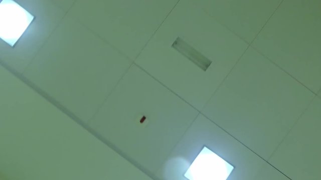 Hospital Ceiling From Patient Perpective, Treatment, Surgery Room, Lamp