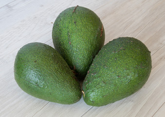 Three Avocados