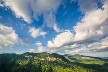 View from Pulpit Rock, at Chimney Rock State Park, North Carolin