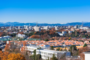 Fototapeta premium Podmiejska dzielnica mieszkaniowa