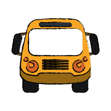 school bus student transport sketch vector ilustration eps 10