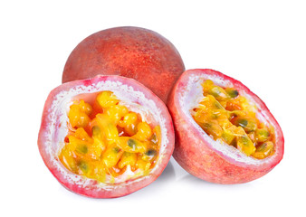 Passion fruit isolated on white background