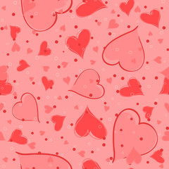Seamless valentine pattern. Vector illustration