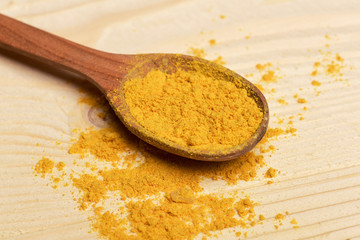 spicy fragrant spices in spoon