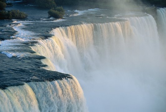 The American Falls At The Niagara Falls, New York State, USA