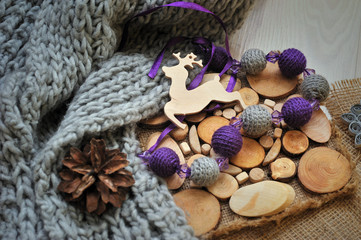 Christmas decorations from natural materials