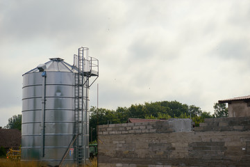 Obraz premium Construction of the new warehouse