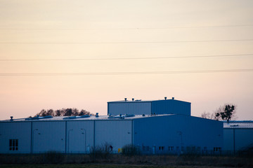 modern exterior of an industrial building
