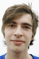 Fototapeta premium Close-up portrait of handsome young man