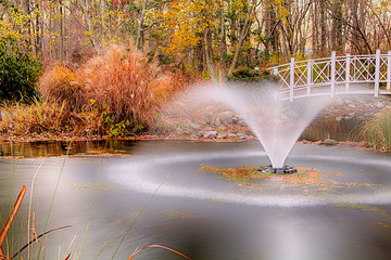 pond fountain