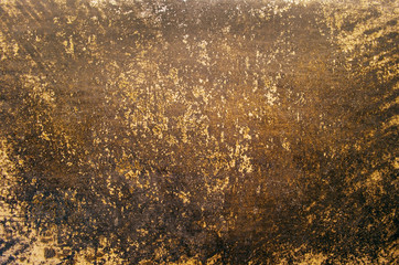 Fragment of  old grungy texture with chipped paint and cracks or concrete wall and cement surface