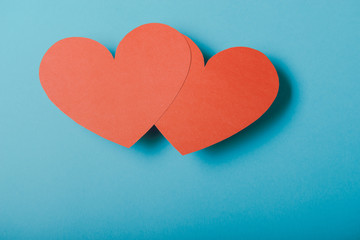 Red paper Valentines Day heart