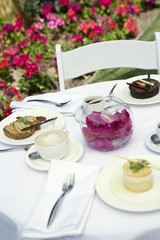 Close-up of table setting ready for lunch