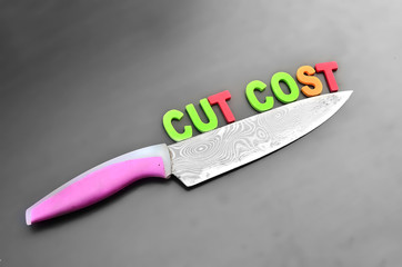 Cost cutting concept