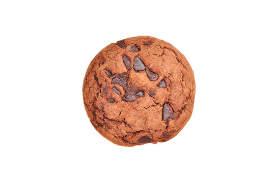 Chocolate Chip Cookie isolated on white
