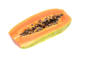 Papaya isolated on white background