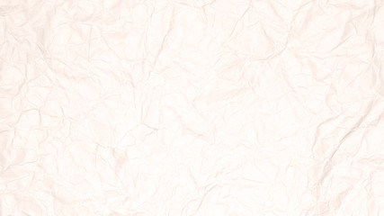 Crumpled light brown paper texture or paper background for design with copy space for text or image.