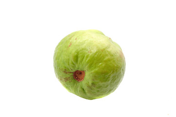 Guava on white background