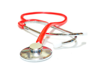 Stethoscope on white background